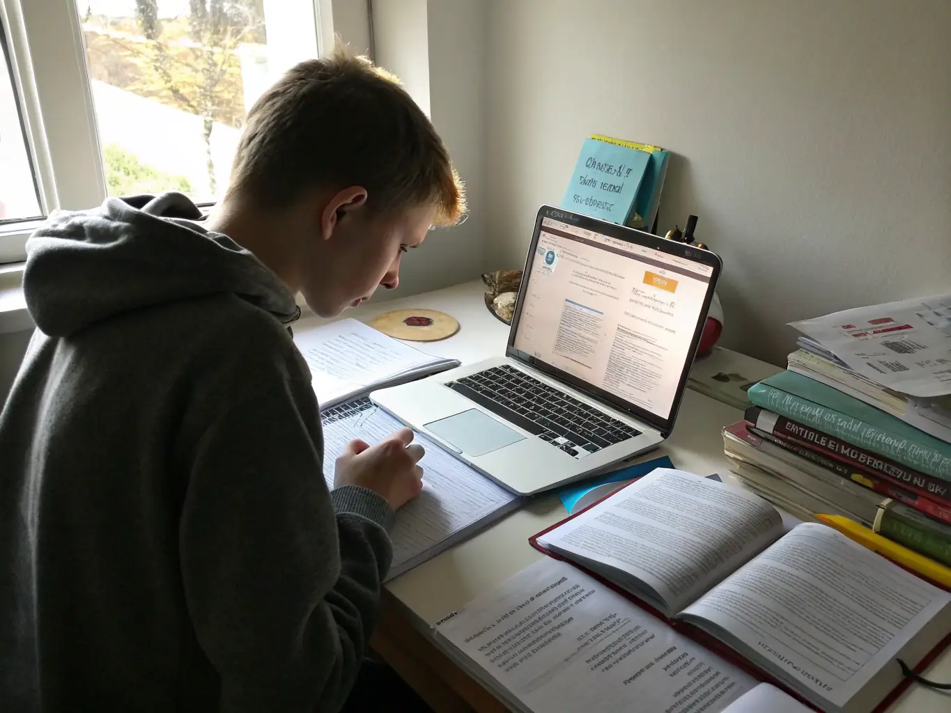 A student focusing on a specific topic on the DX platform, with a variety of topic-wise tests and learning materials available.