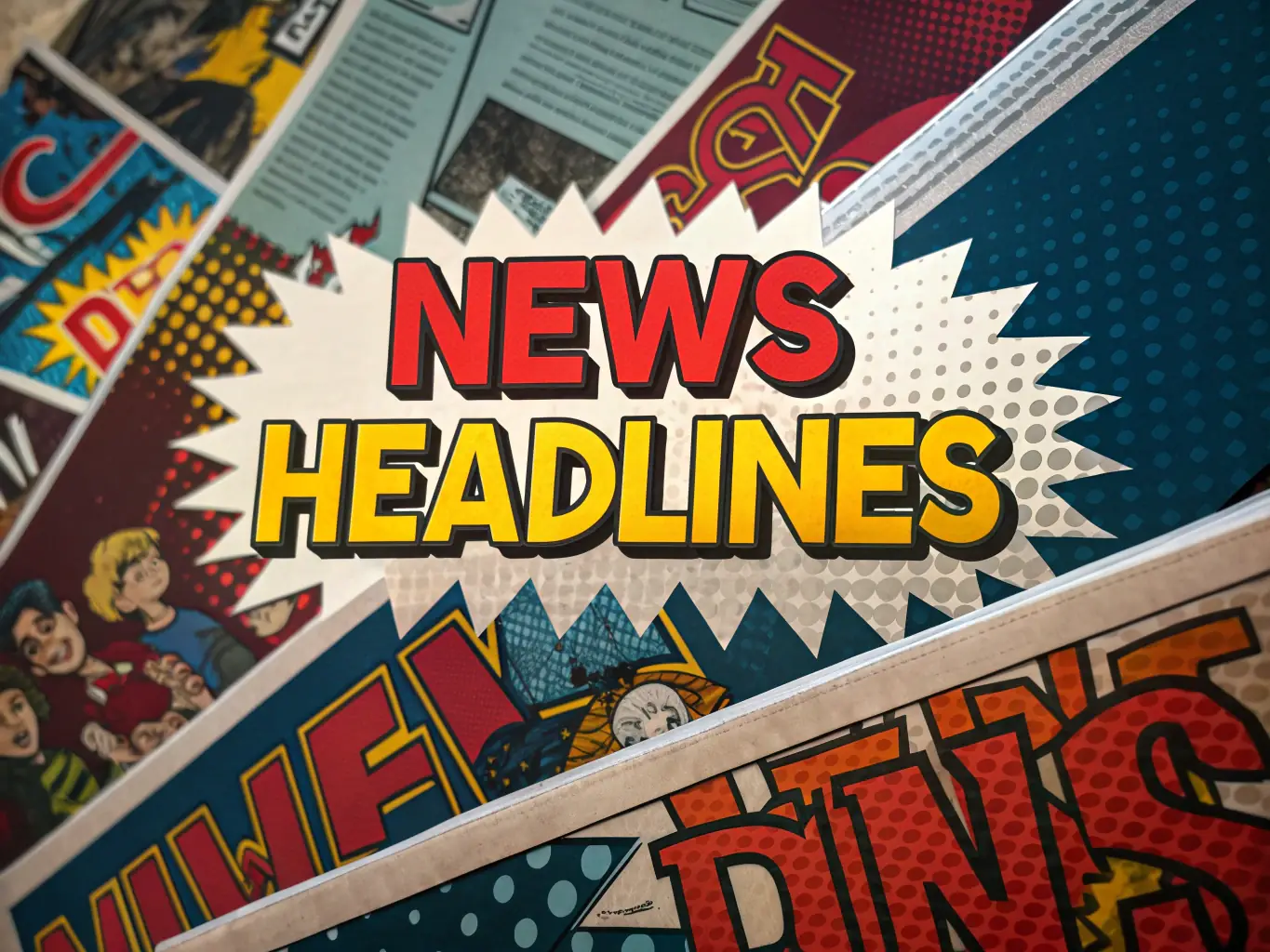 An infographic showcasing recent news headlines and current events, emphasizing the importance of staying informed and up-to-date with the latest developments.